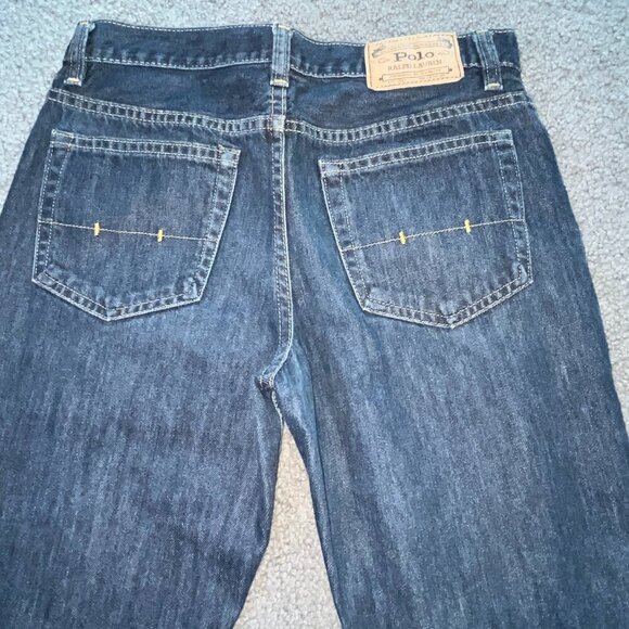 POLO RALPH LAUREN BOYS BLUE JEANS - SIZE 16 SLIM - EXCELLENT / LIKE NEW - Picture 5 of 16